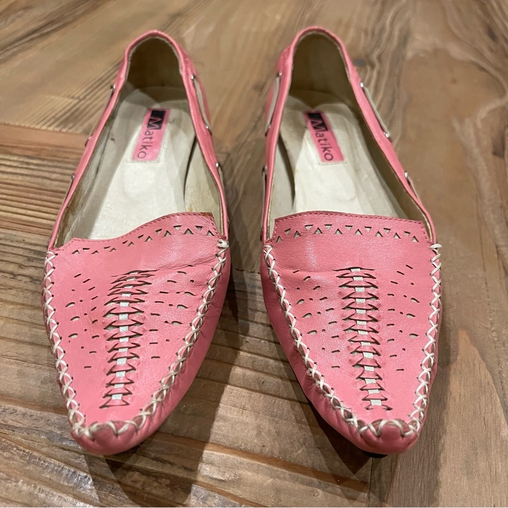 Matiko Pink Loafer Heels
